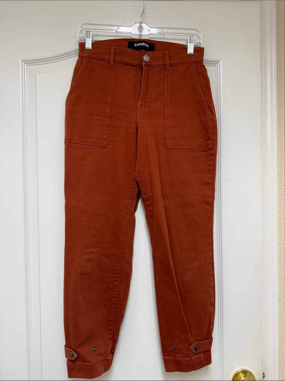 Express Women’s Utility Pants in Rust